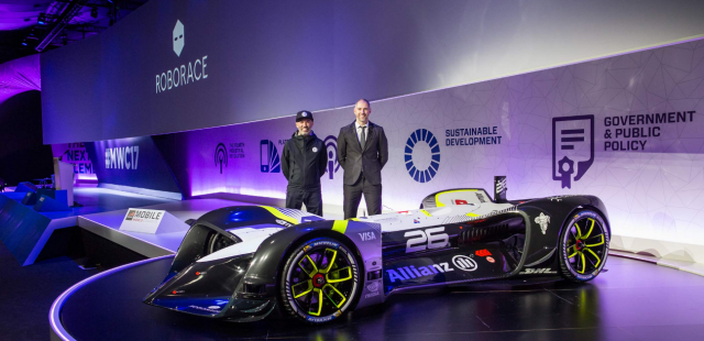 Showing how much computer tech is in the Robocar, Roborace chose to unveil at MWC 2017