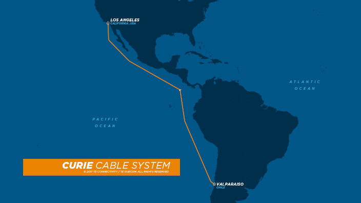 Google Curie - Cable Submarino - Valparaiso - California
