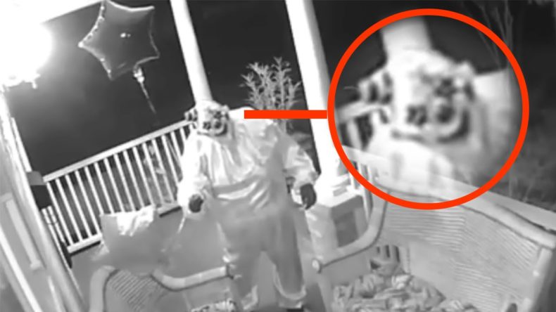 Clown on Surveillance Video
