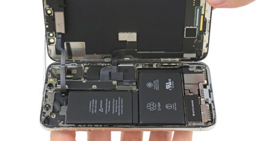 iPhone X Teardown Reveals L-Shaped Dual Battery, Miniaturized Motherboard