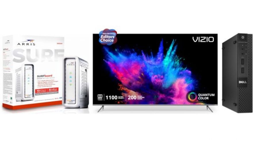 ET Deals: Vizio 65-Inch Quantum 4K TV $998, Dell Refurb. Core i3 $299, Arris DOCSIS 3.1 Cable Modem $117