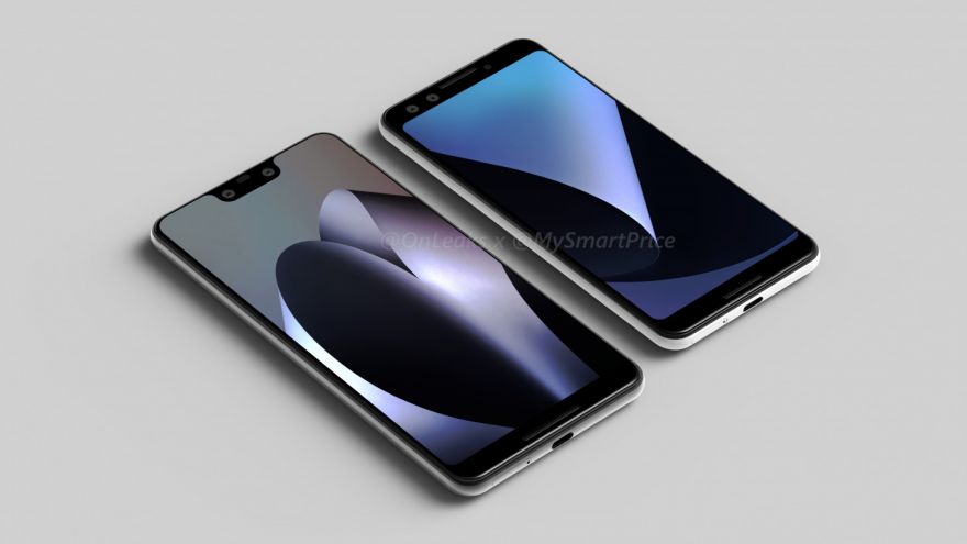 Pixel 3 renders give us our best look at the devices yet