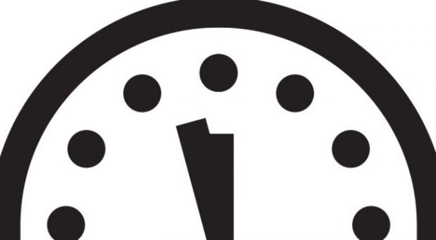 The ‘Doomsday Clock’ is now at 2.5 minutes to midnight