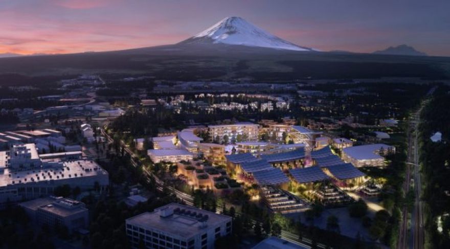 Toyota Envisions Hydrogen-Powered &lsquo;Woven City&rsquo; by Mt. Fuji