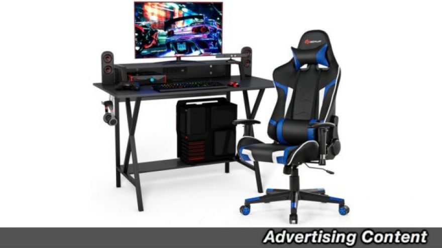 This Gaming Desk And Massage Chair Set Is Now On Sale For 35 Percent Off