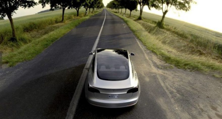 Tesla’s First Model 3 Rolls Off the Line, as Company Stock Takes a Beating