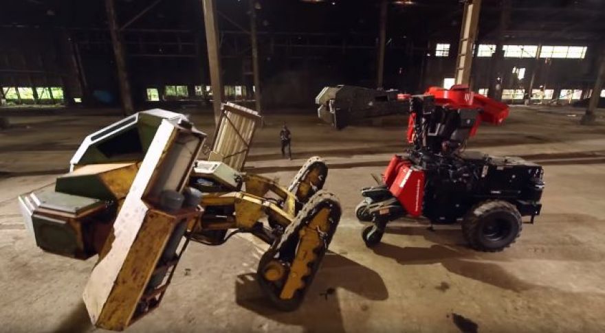 Two Giant Robots Enter a Steel Mill for a 3-Round Slugfest. Which One Leaves?