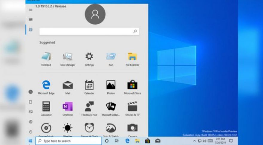 Microsoft Accidentally Releases Internal Windows Build With New Start Menu