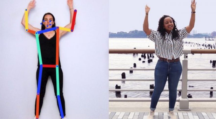 Google Mirror Move Matches Your Pose to Index of 80,000 Photos in Real Time