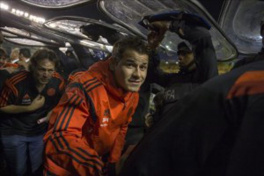 River Players Attacked with Homemade Concoction during Argentine “Clasico”