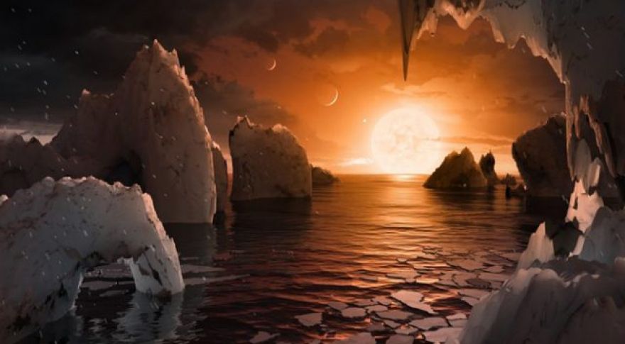 TRAPPIST-1 Exoplanets May Have Too Much Water for Life