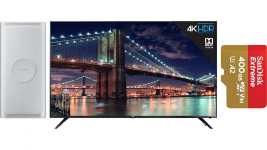 ET Deals: TCL 65-Inch 4K Roku TV $699, SanDisk 400GB MicroSDXC $85, Samsung 10,000mAh Power Bank $44
