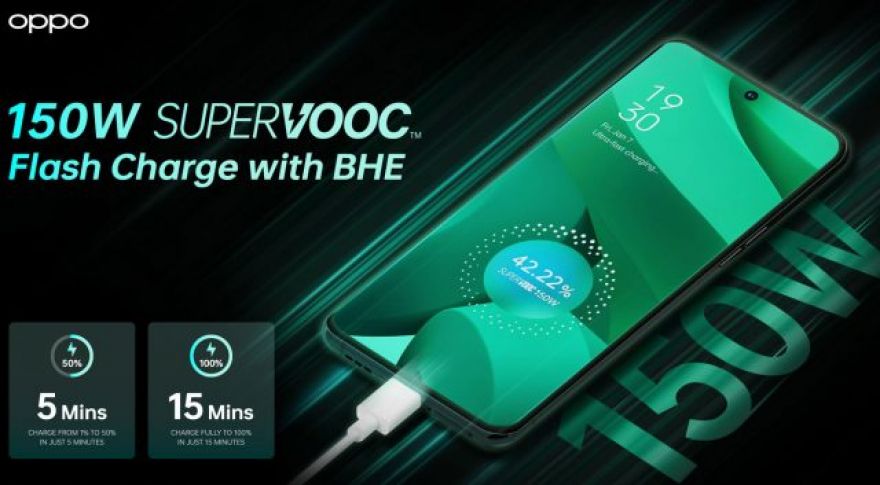 Oppo’s New 150W Charging Promises a Full Phone Battery in 15 Minutes