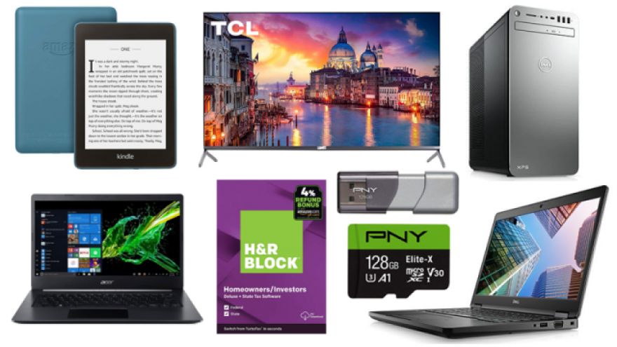 ET Deals: TCL 55-Inch 4K Roku TV For $467, Save 50% On H&amp;R Block Deluxe + State, PNY Turbo 128GB USB 3.0 Flash Drive For $14